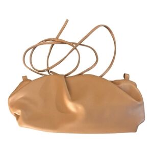 Prime Original Vegan Leather Cloud Shaped-Dumpling Clutch - Tan